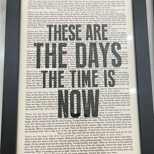 Black and White Wall Decor Art with Bold Typography